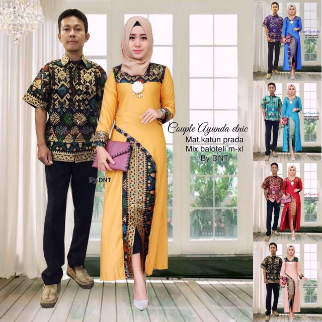 Batik couple ayunda etnic kebaya  modern  baju muslim baju 