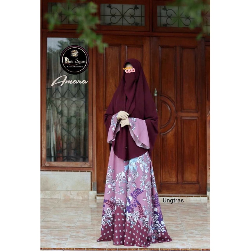 Duta Busana Amara set gamis busui Maxmara Lux khimar Wolfis