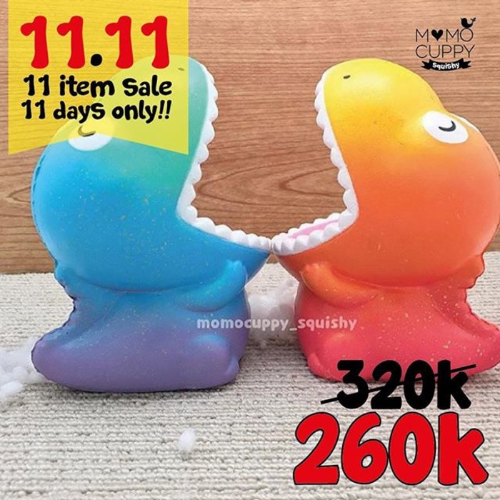 BIG SALE Toyboxshop Squishy Licensed dinosaur Ocean &amp; Lava (ORIGINAL)