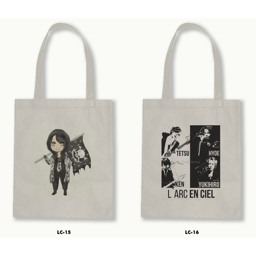 TOTE BAG BLACU - L'Arc~en~Ciel / LARUKU .01