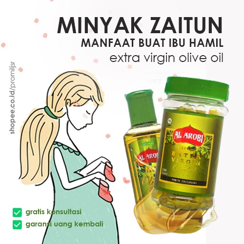 ALAMI MELANCARKAN PERSALINAN Minyak Zaitun Asli Murni Extra Virgin Palestin Original Kapsul Ibu Hamil Diminum