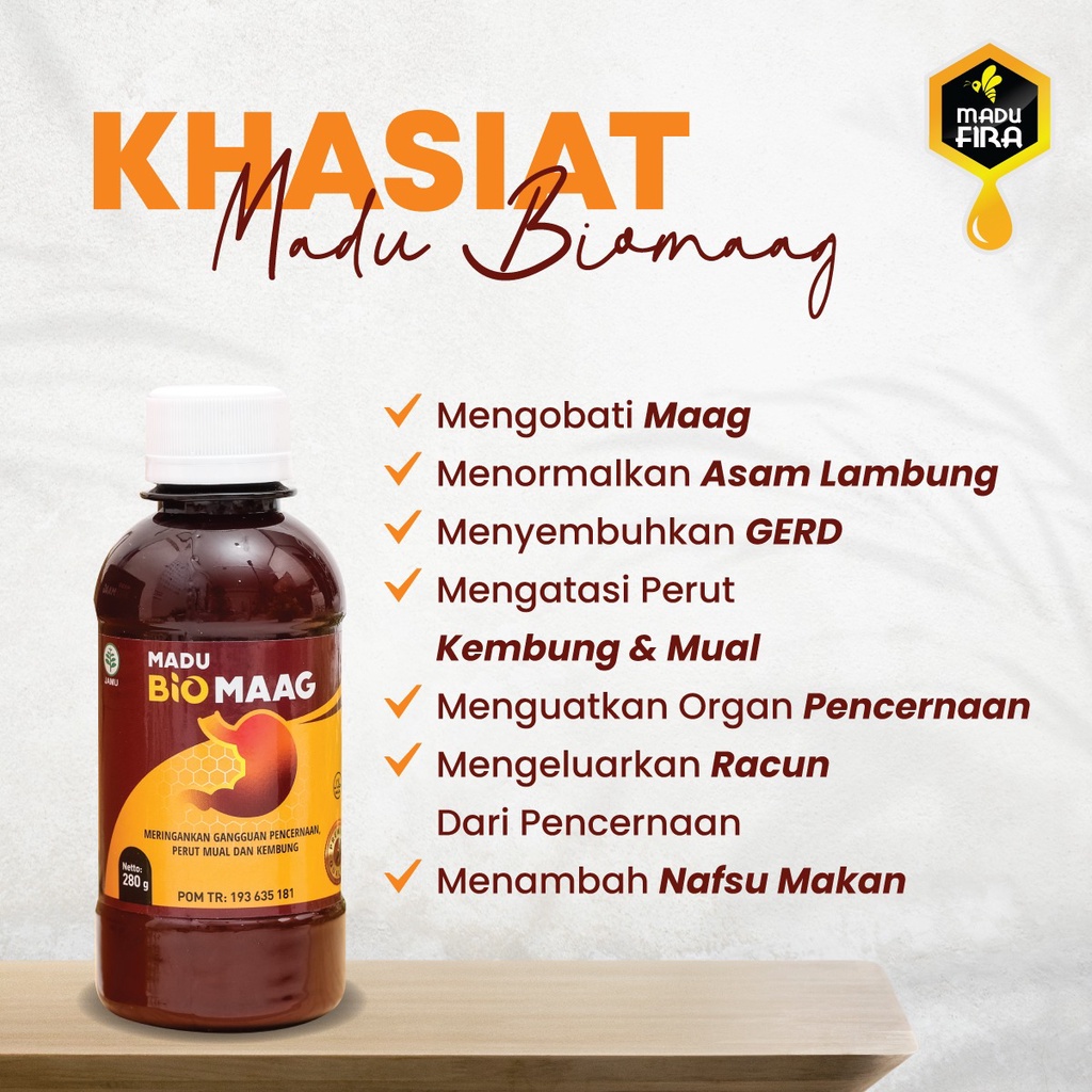 BIOSFERA Madu Biomaag Biomag Obat Herbal Asam Lambung Original Madu Bio Maag Kronis Gerd Gangguan Pencernaan