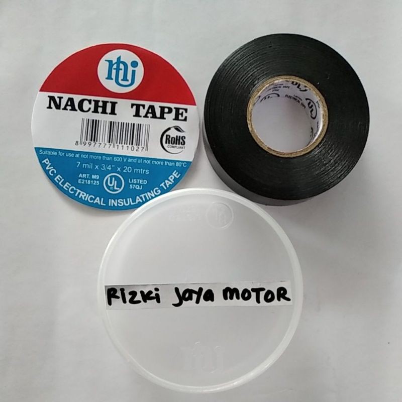 

Solasi pengaman listrik nachi tape hitam 20 meter