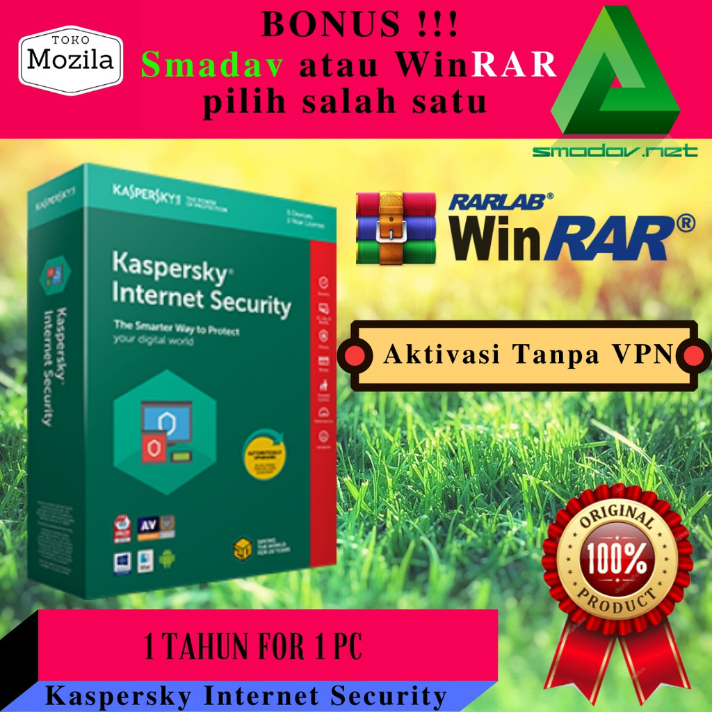 No Vpn Antivirus Kaspersky Internet Security Latest Version 1 Pc Shopee Indonesia