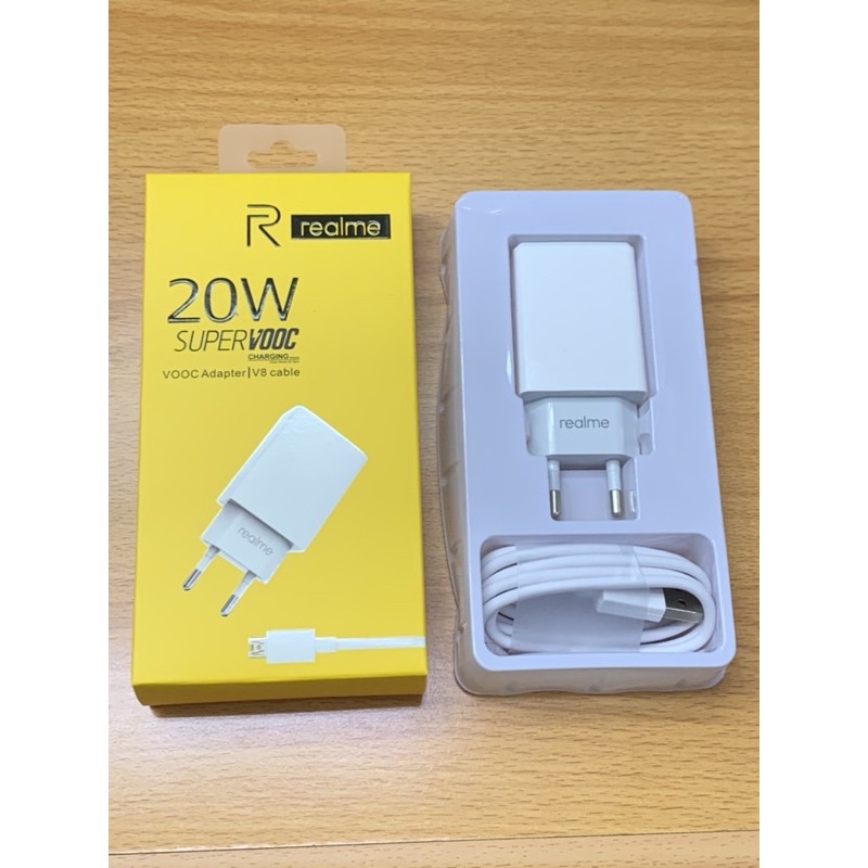 Charger Realme 20W vooc fast charging Micro V8