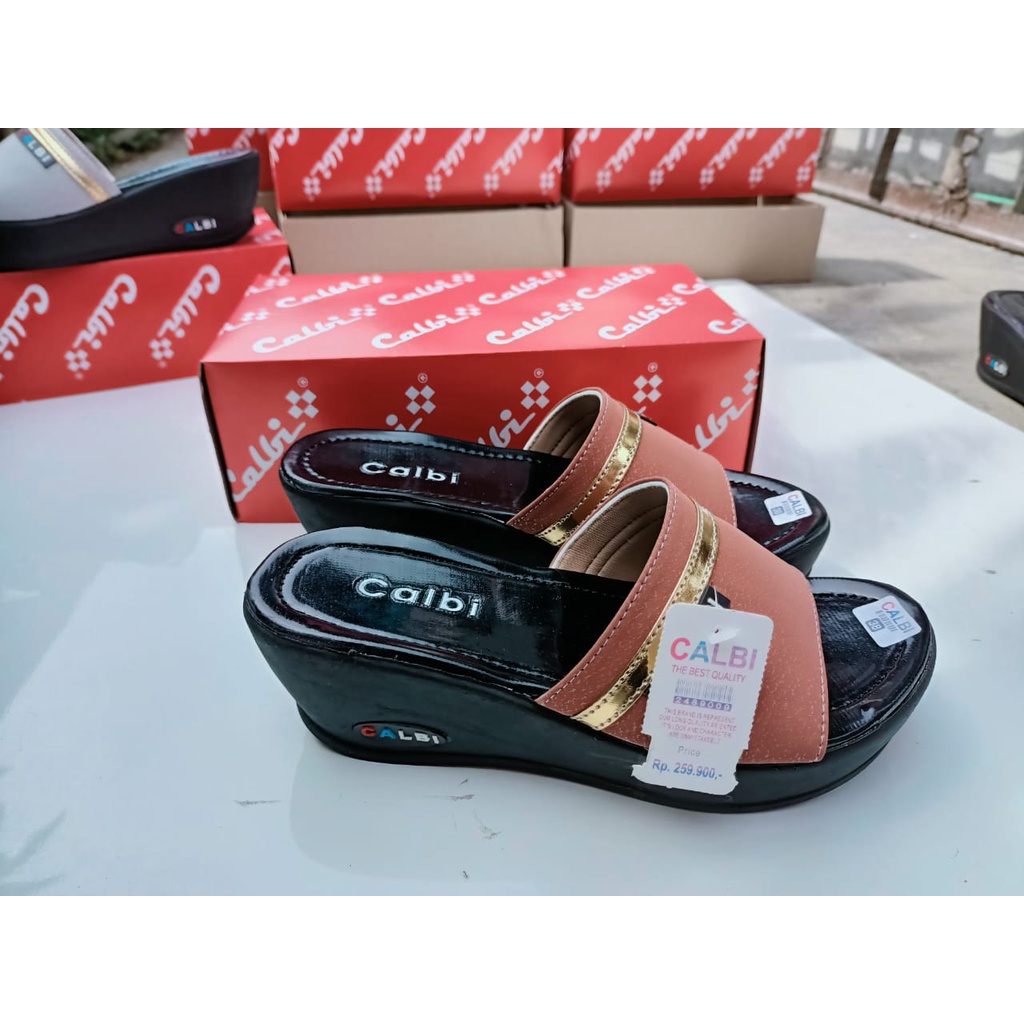 Wedges Slop Kickers / Sendal Wedges Terlaris / Sandal Cewek / Sendal Cewek Gaul-4