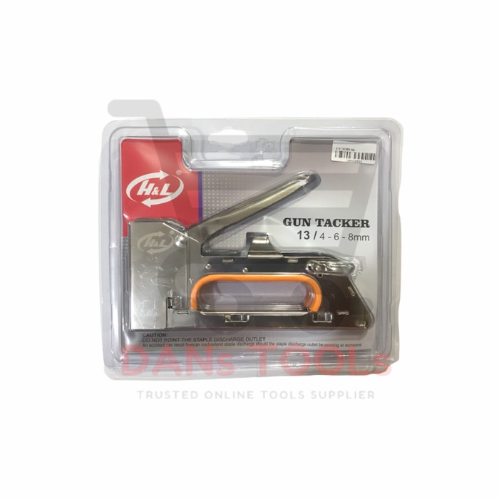 Staple Gun Chrome - Gun Tacker - Stapler - Staples Manual - Hekter