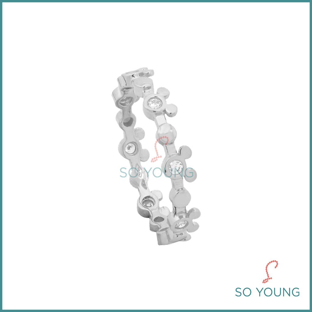 Cincin UBS Mickey Mouse Head White Kadar 750