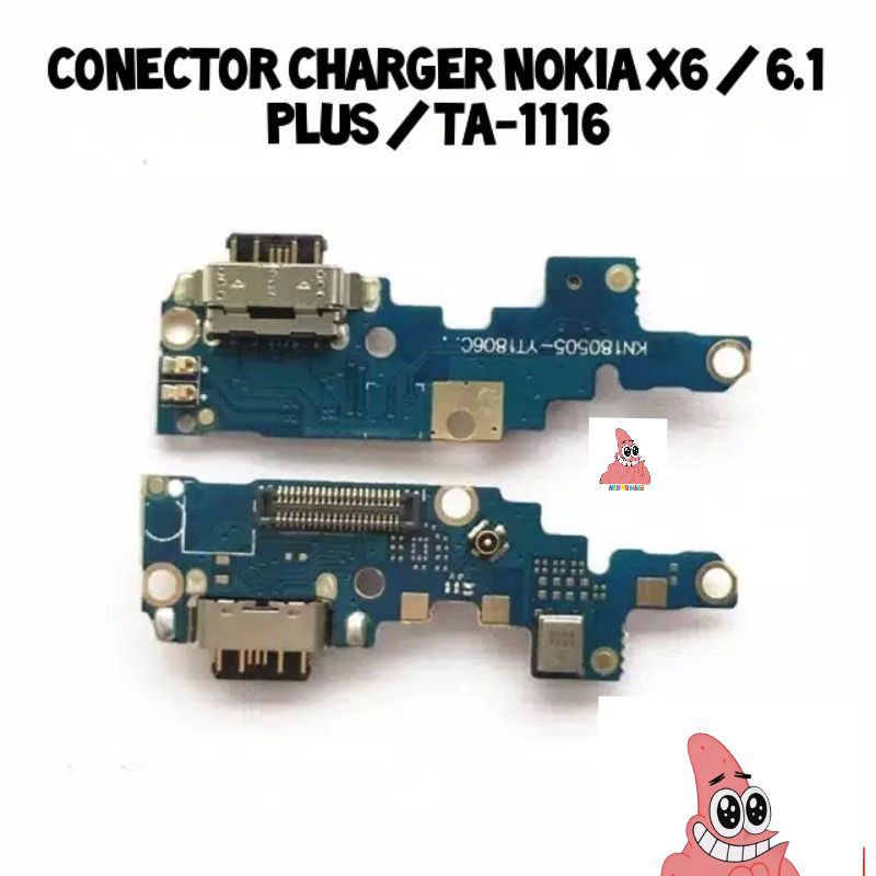 Flexible Fleksibel Board Konektor Charger Handsfree Handset Nokia X6 6.1 Plus TA-1116 Original