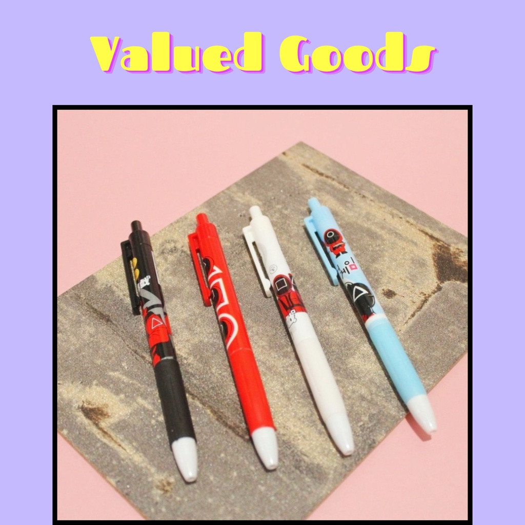 

Pulpen Cetek Game Squid - MERAH BIRU HITAM PUTIH - pena drama korea lucu pen gel bolpoin bulpen warna warni unik alat tulis hadiah anak sekolah & kantor stationery cute karakter kartun - VALUED GOODS (VG)