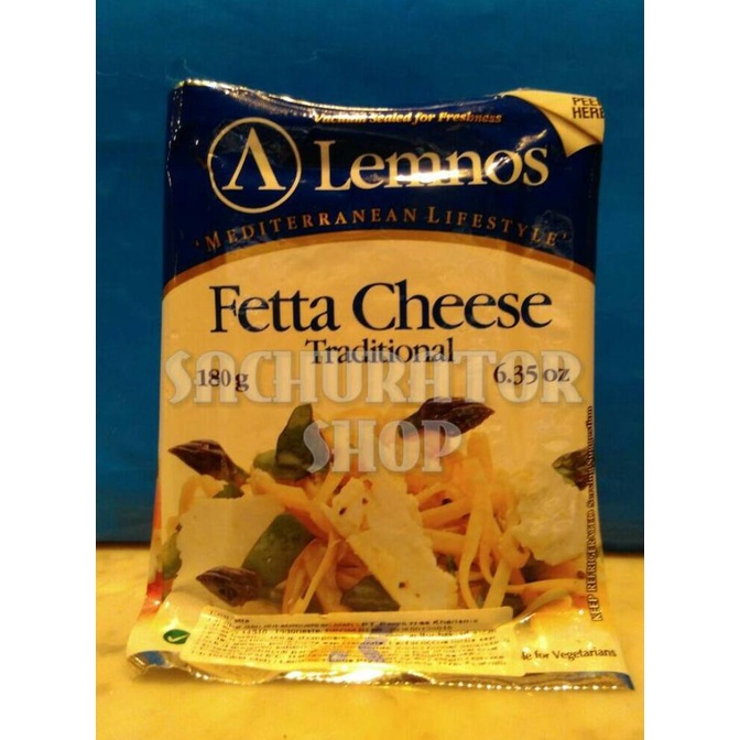 

Lemnos Keju Import Feta Fetta Fetah Fettah Cheese Traditional 180 gr