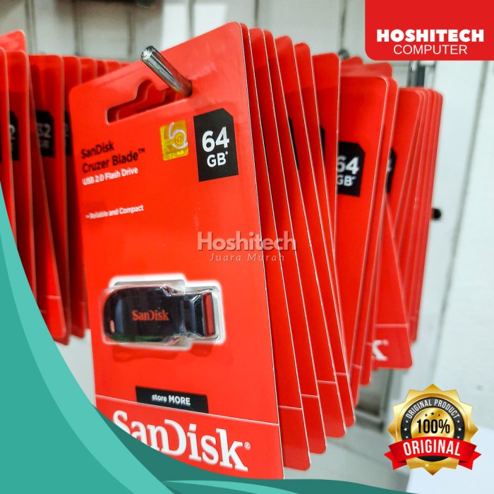 FLASHDISK SANDISK 16 32 64GB USB 2.0 Cruzer blade #murah