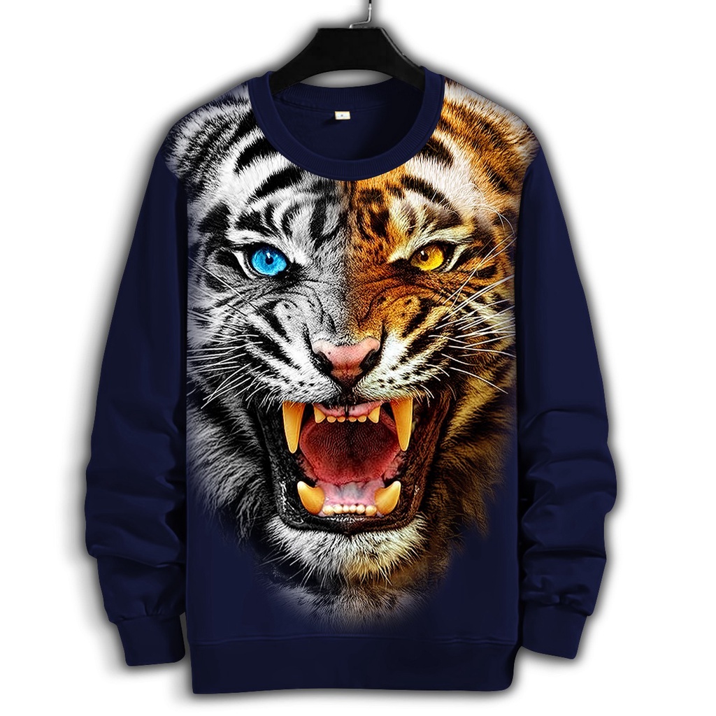 SWEATER PRIA / SWEATER JUMBO PRIA, MACAN PUTIH