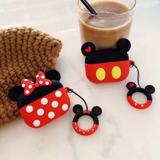 Silicon Airpods Pro / Casing Airpods Pro / Casing Airpods Pro Mickey Minnie AJOS