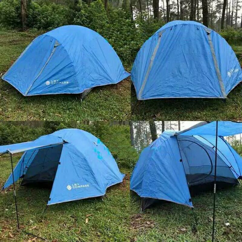 Tenda camping Compas ~Tenda LWY Compas kapasitas 4-5p double layer