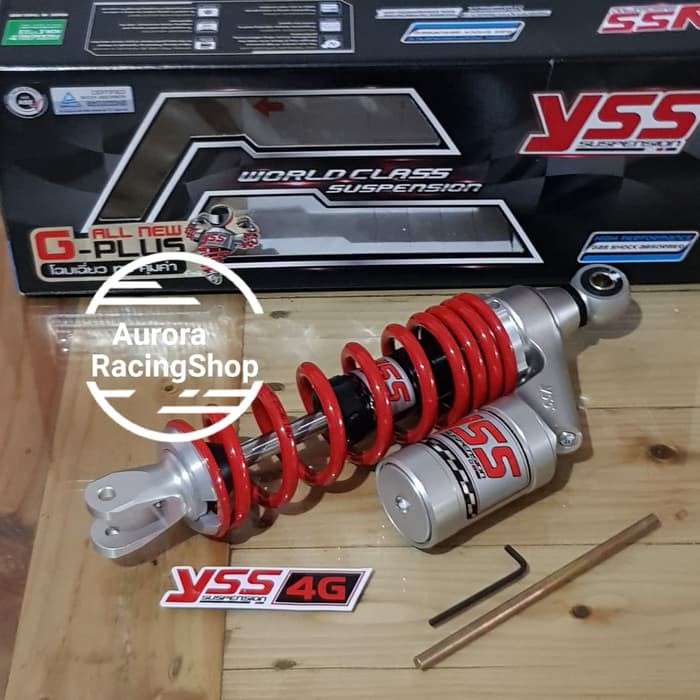 Barang Berkualitas Shockbreaker YSS G Plus Tabung Atas 300MM Mio/Beat/Vario/Scoopy/Fino racing balap