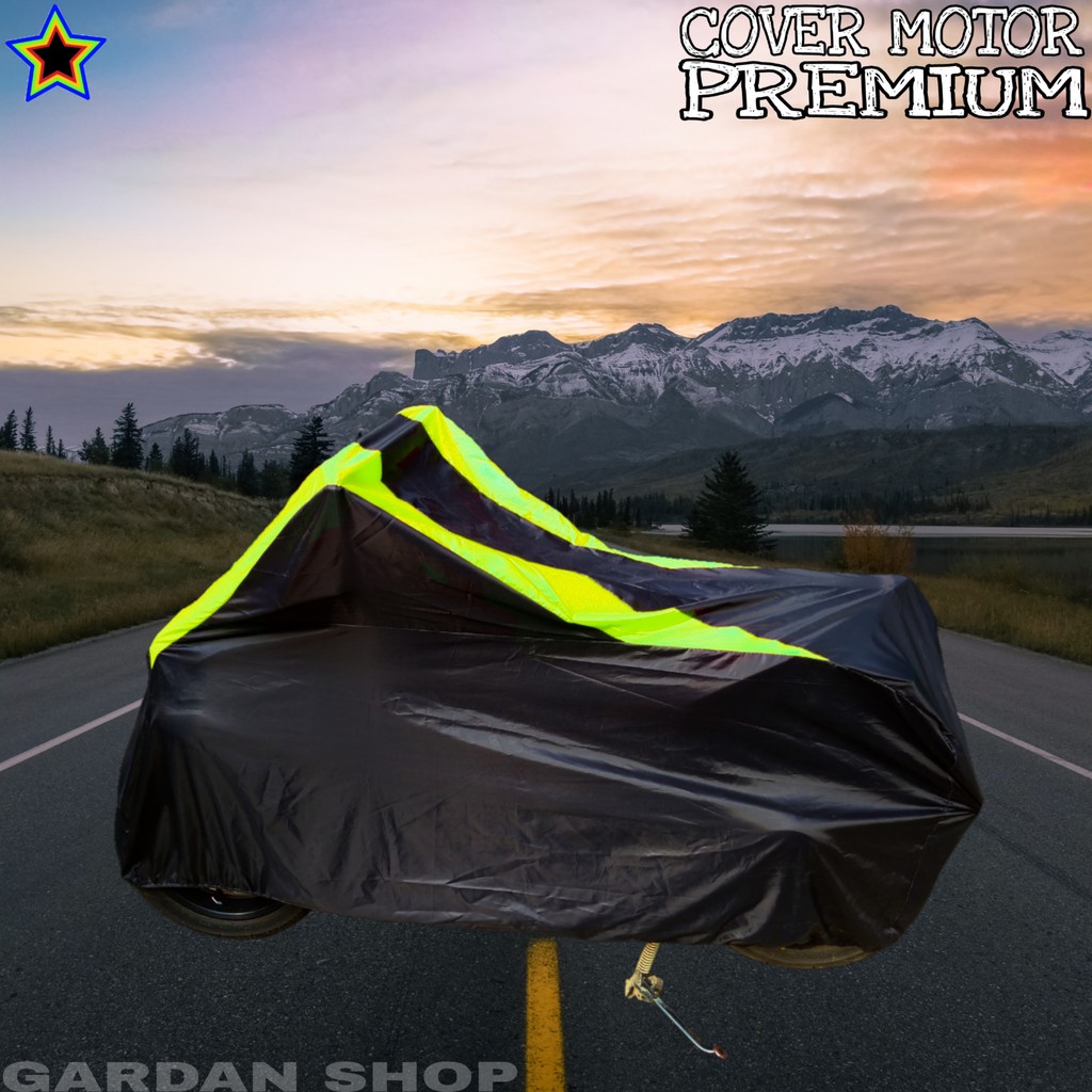 Sarung Motor YAMAHA LAXI Hitam Kuning Penutup Pelindung Motor Yamaha Laxi PREMIUM