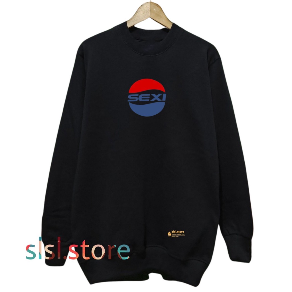 Cn Sweater Pria Wanita Black Casual Crewneck SAblon List Sexi Terlaris 2022 Original Cotton Sweatshirt Cowok distro Bandung Premium