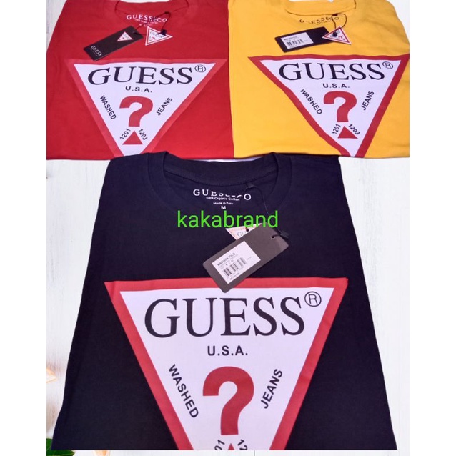 KAOS PRIA T-SHIRT GUESS ORIGINAL IMPORT/BAJU CASUAL TRENDY QUANLITY
