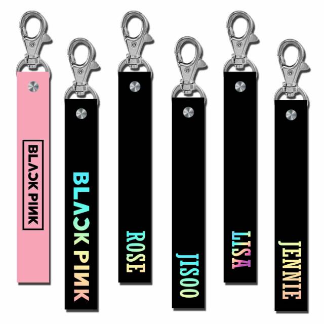 Black Pink Strap Strap Lanyard Gantungan Kunci EXO BTS BLACKPINK