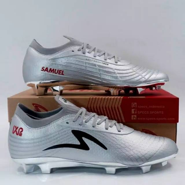 Sepatu Bola Specs_Accelerator Lightspeed II Pluim SE FG_Silver/black (100896) ORIGINAL