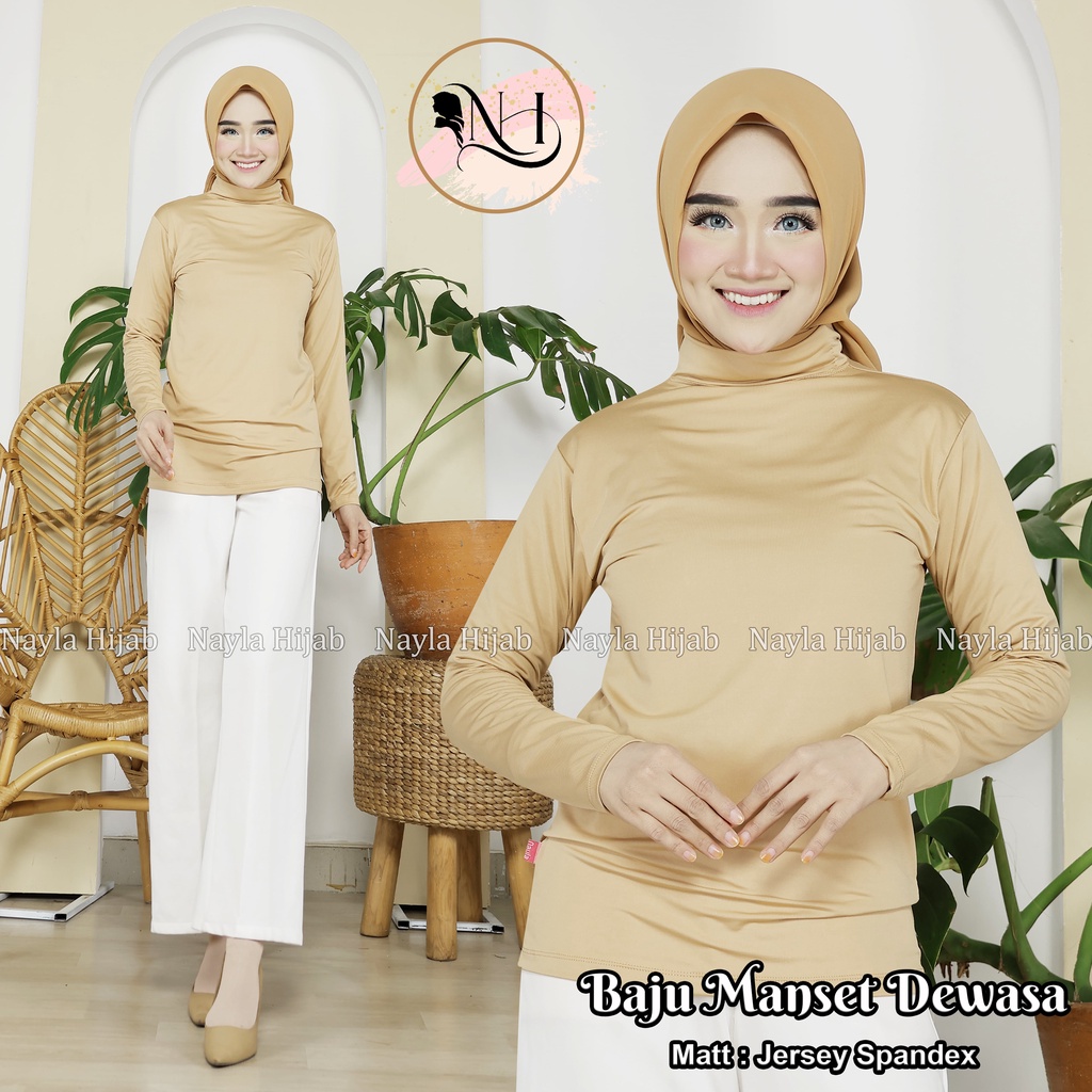 Baju Manset Dewasa Jersey Spandek , Atasan Dalaman , Baju Olahraga Termurah Nayla Hija'b