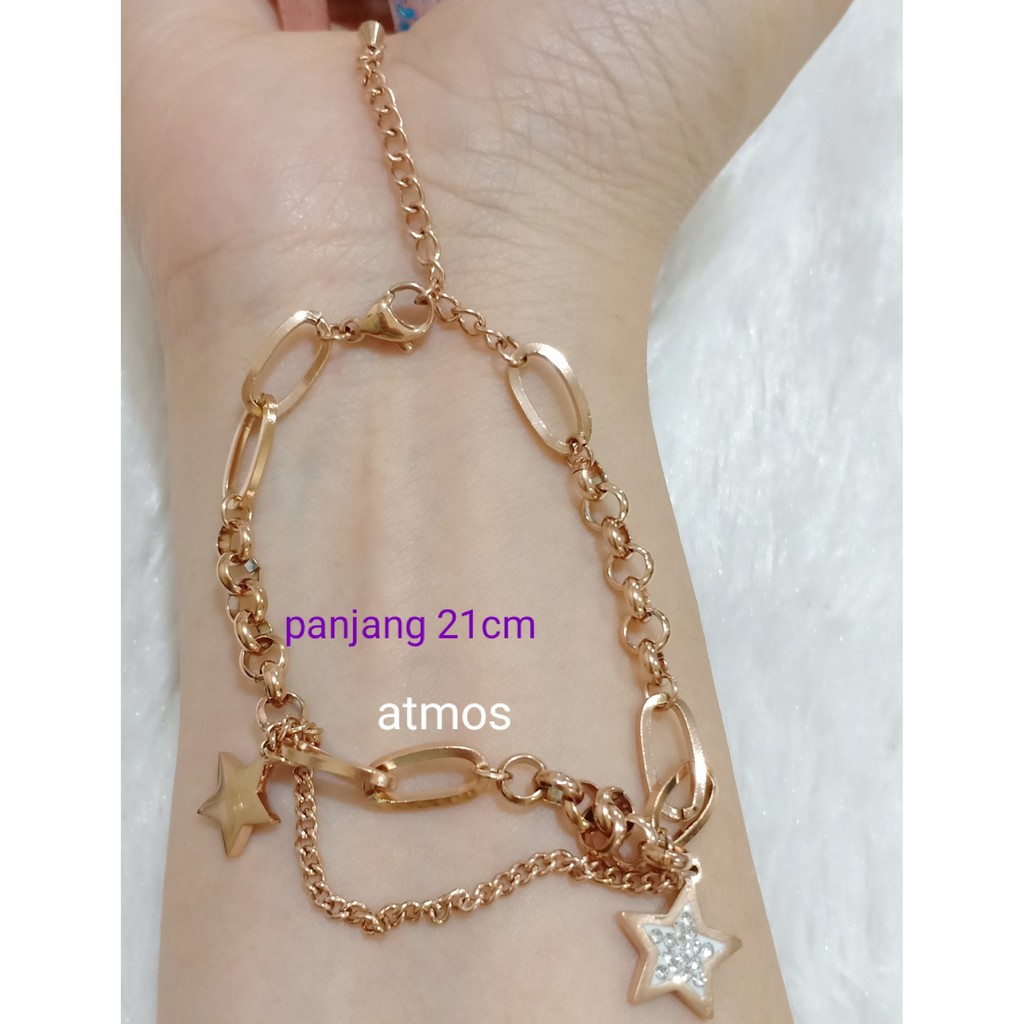 Gelang Korea Titanium Anti Luntur dan Anti Karat