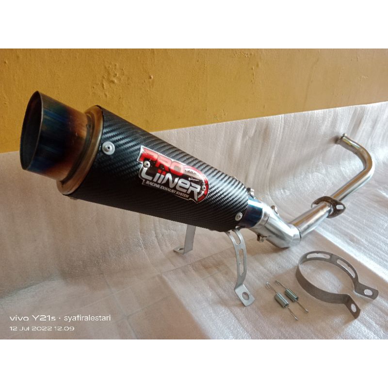 knalpot racing proliner karbon mio sporty,,mio im3,,mio j,,scoopy,,beat dll
