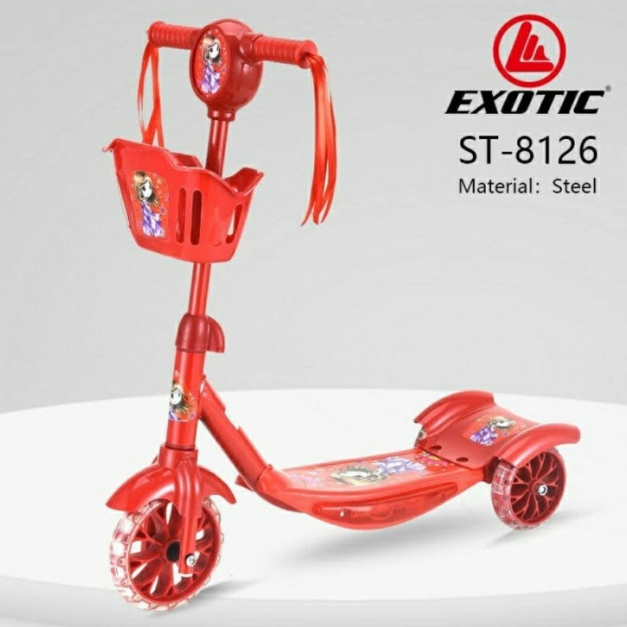 Scooter Skuter Anak Otoped Exotic ST8126 Roda 3 Bisa di Lipat By Pacific-2