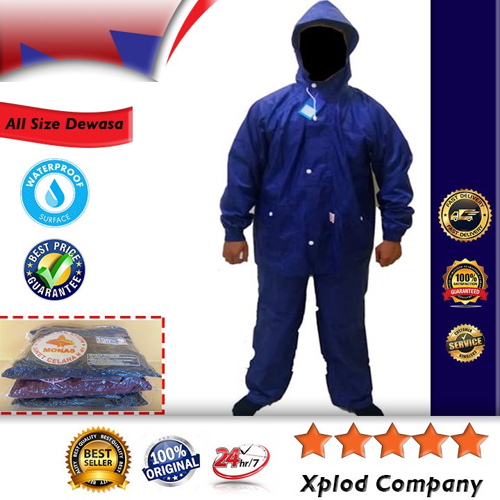 Jas Hujan Jaket Celana Monas N41 Mantol Jaket Celana Tebal Terlaris Mantol Monas N41 Premium