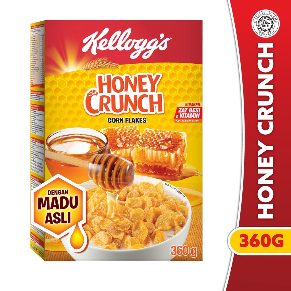 Kelloggs Honey Crunch Cf Cereal 400gr Shopee Indonesia