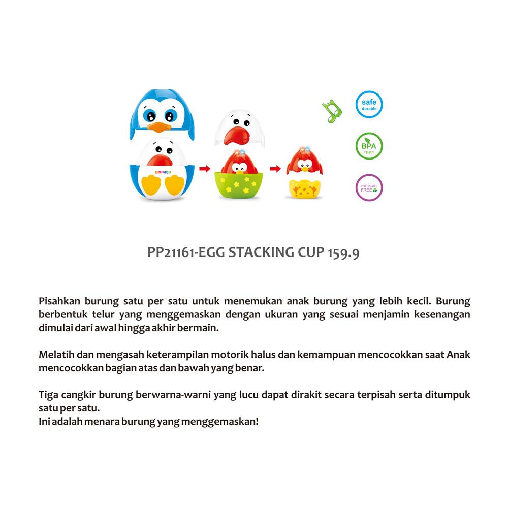 PLOOPY EGG STACKING CUPS / PP21161 (MAINAN BABY)