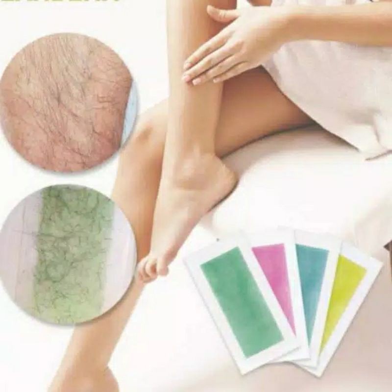 COLD WAXING STRIPS ISI 20PCS PAPER WAX PENCABUT BULU TUBUH KOSMETIK