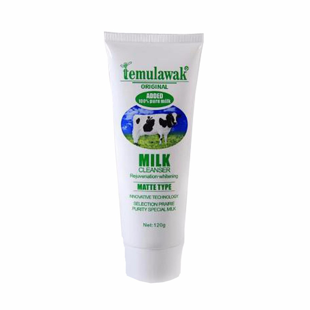 Temulawak Milk Cleanser Facial Scrub 120 gram Sabun Susu Pembersih Wajah Original