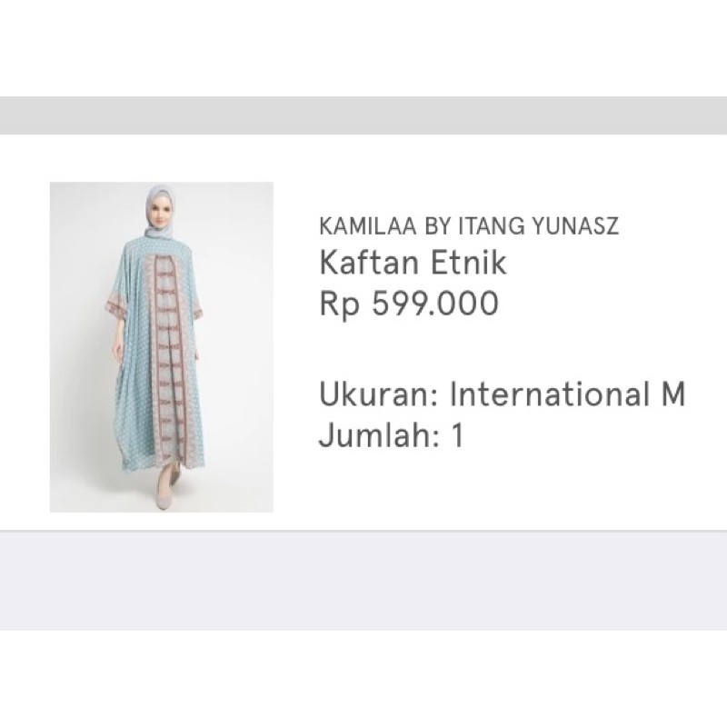 PRELOVED KAMILAA ITANG YUNASZ