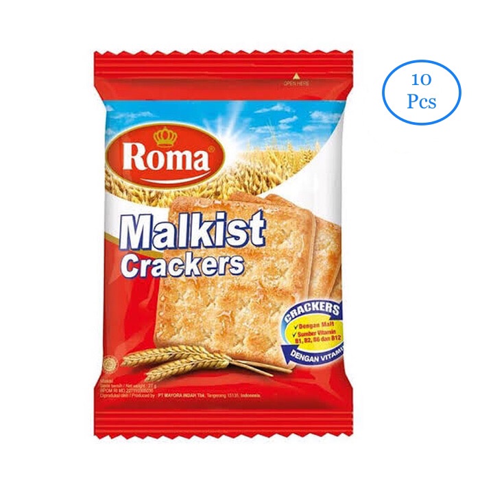 

Wafer-Biskuit- Roma Malkist Crackers @1000 (1 Renceng Isi 10 Sachet) -Biskuit-Wafer.