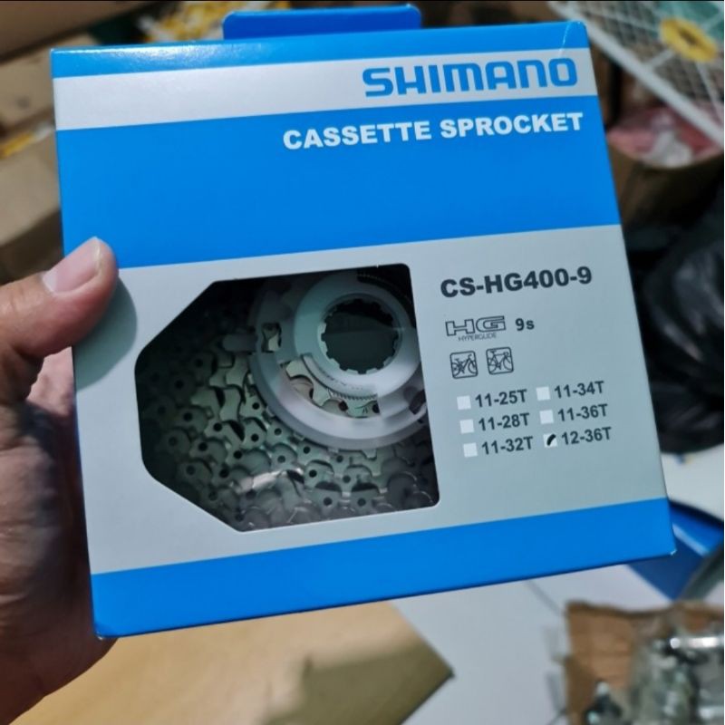 Gir Sproket Casette Shimano 9sp 9 speed HG400 36T