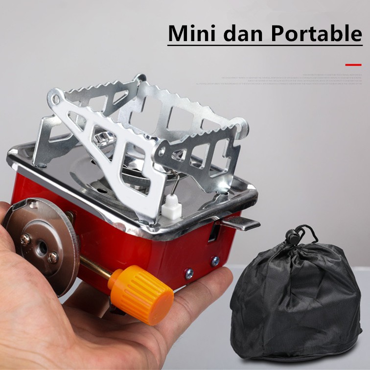 Kompor Kotak Mini Kompor Camping Portable Kovar Kemah