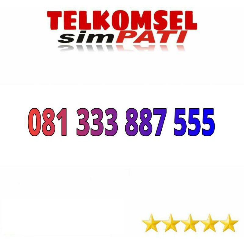 nomor cantik telkomsel simpati 333 xxx 555