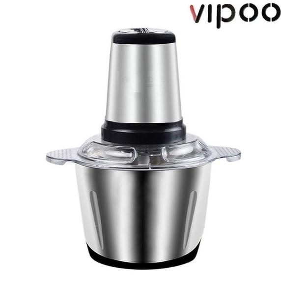 Promo Blender Chopper Daging Vipoo V-6004 Stainless Steel Store_Linasari