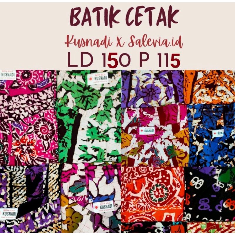 Salevia.id-Batik Cetak Kusnadi Daster Sikak SUPER Jumbo|Daster CAP L5|BL|Bingliang|Kencana Ungu|KU