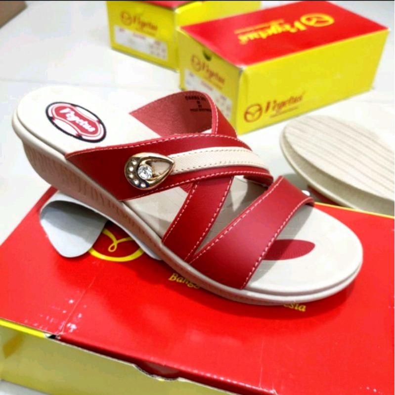 sandal wedges wanita Vegetus terbaru sol tpr karet ringan Trendy elegant keren murah