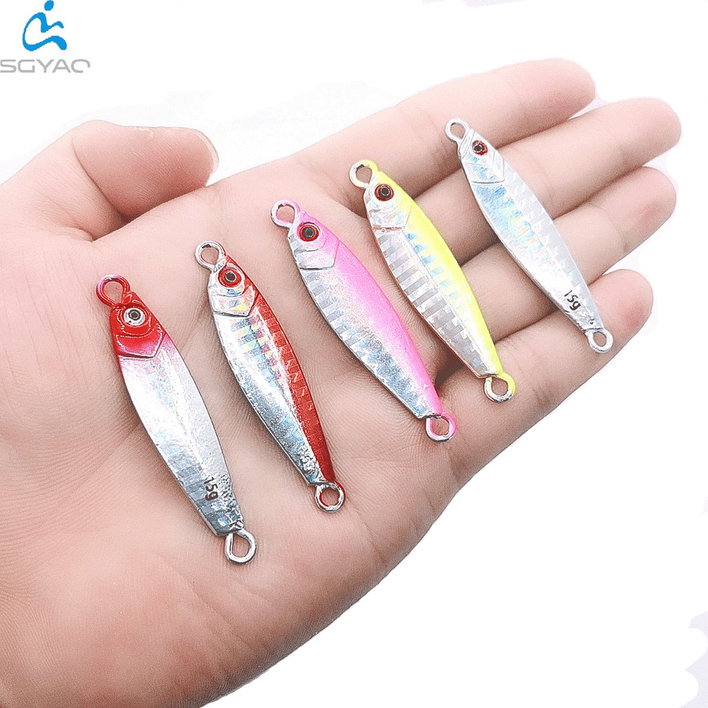 Shengyao 1Pcs Logam Metal Jig Umpan Pancing Memancing Ikan 7g/10g/15g/20g Fishing Lure Buatan Jigging Sinking