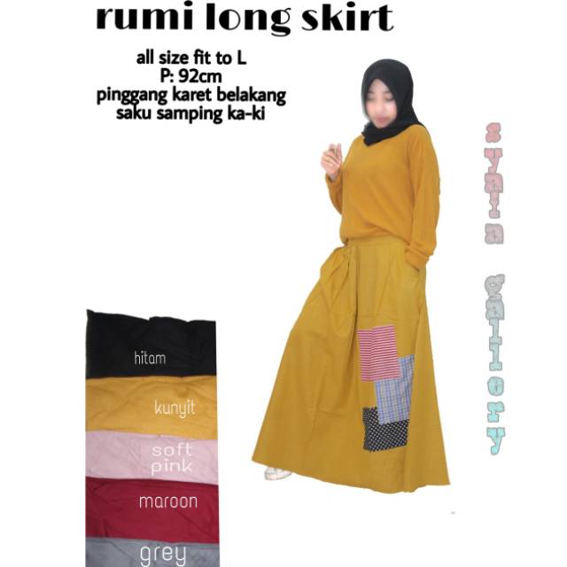 Rami long skirt / rok panjang / long skirt
