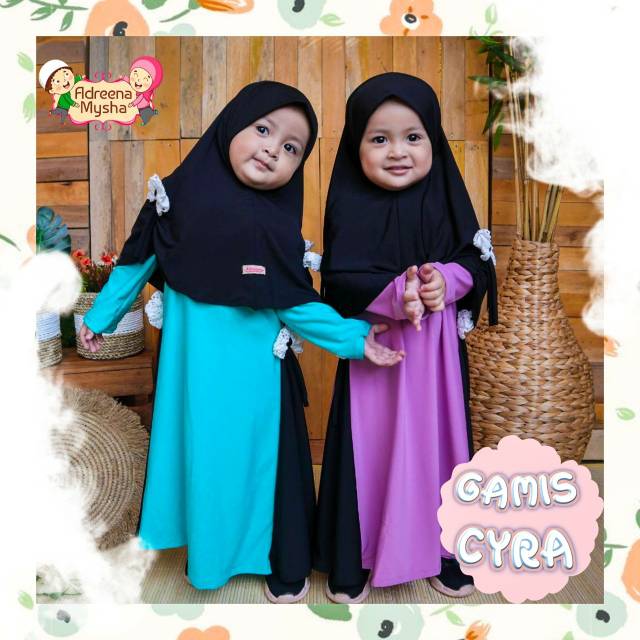 New Gamis Cyra Gamis anak Hijab anak  / dress anak busana muslim