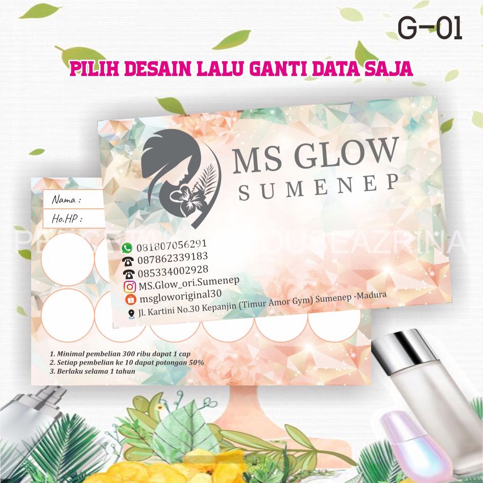 

MEMBER CARD -- DESAIN READY 1 HARI JADI