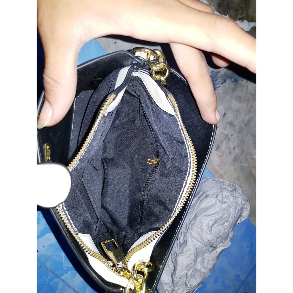 JK 848 U3655 1KG MUAT 2PCS TAS SELEMPANG SLING BAG BUCKET TALI CHAIN IMPORT FASHION E6113 Y9836 C8444