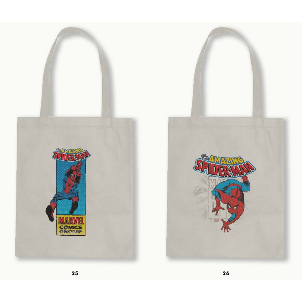 TOTE BAG -MARVEL (COMICS-CAPTAIN AMERICA-IRON MAN-THOR-HULK-SPIDERMAN).02