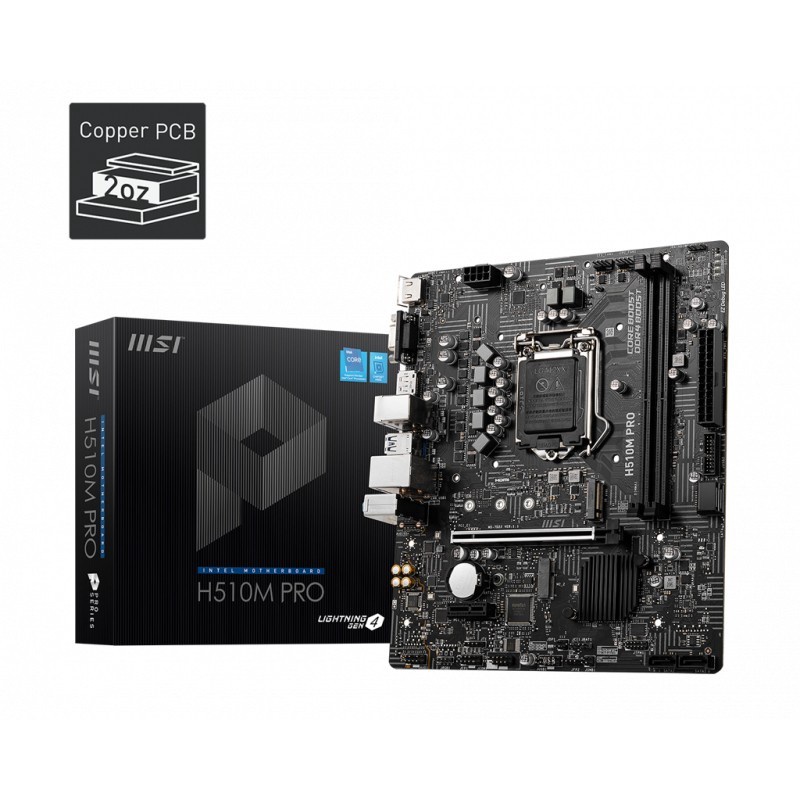 Motherboard INTEL MSI H510M PRO (1200, H510, DDR4)