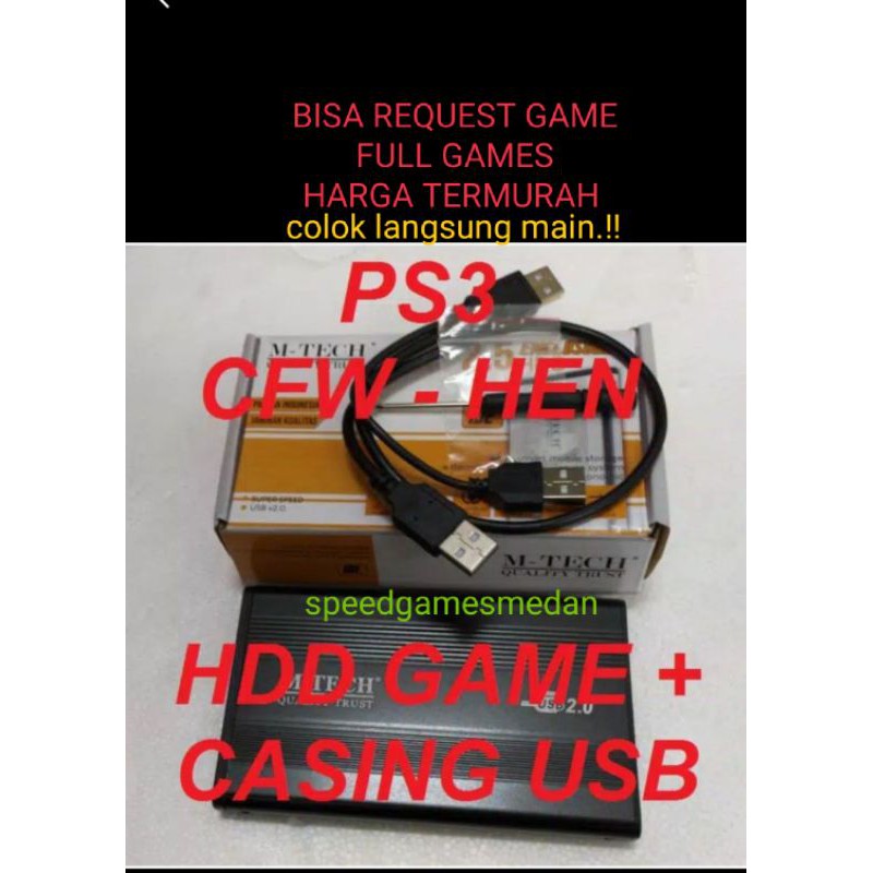 HDD EKSTERNAL hdd hardisk external ps3 game 160gb 320gb 500gb hardis Ps3